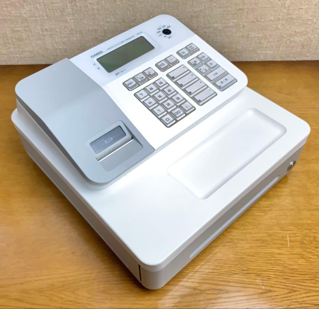 美品】CASIO レジスター 客面液晶表示 小型ドロア SE-G1 WE - メルカリ