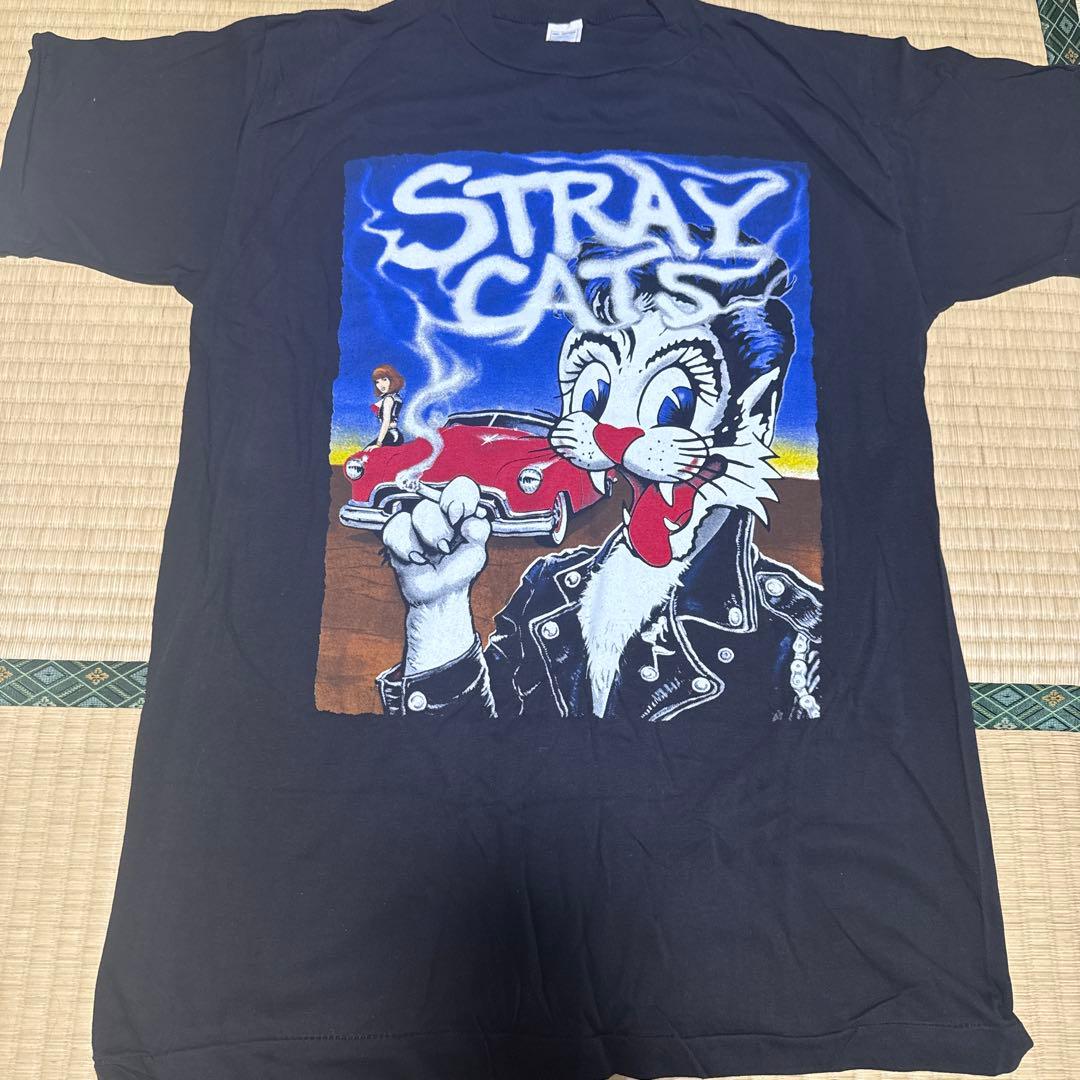 希少】90s STRAY CATS ヴィンテージ Tシャツ シングルステッチ - メルカリ