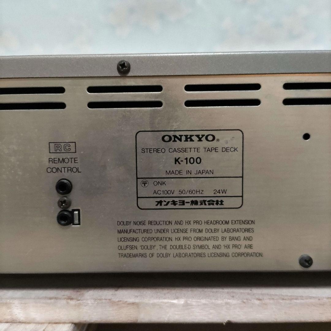 ONKYO / K-100 ダブルカセットデッキ オンキョー - メルカリ