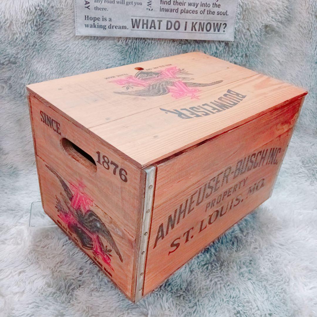 ❤️Budweiser❤️ヴィンテージ✨木箱 Anheuser-Busch 限定 - メルカリ
