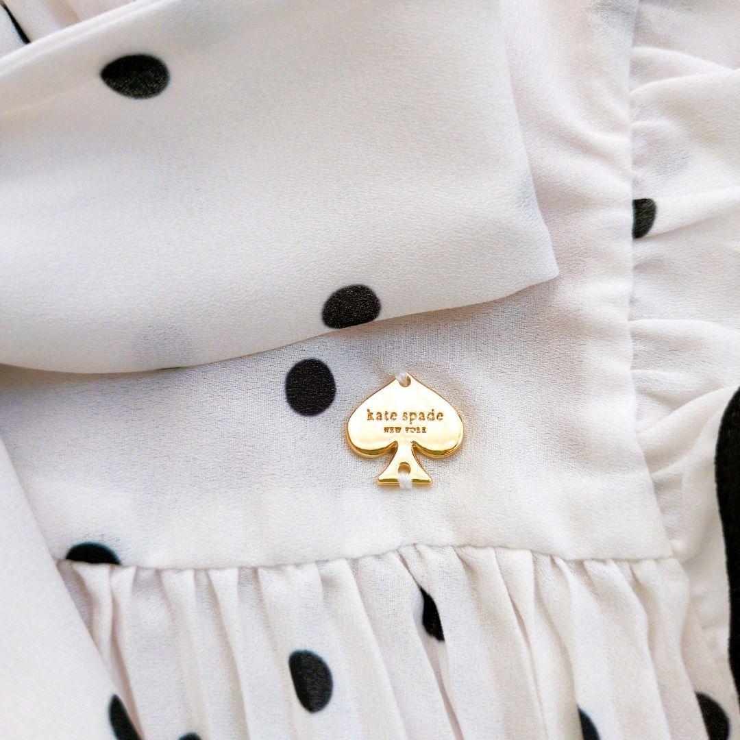 極美品】ケイトスペードニューヨーク トドラー ドットプリーツ