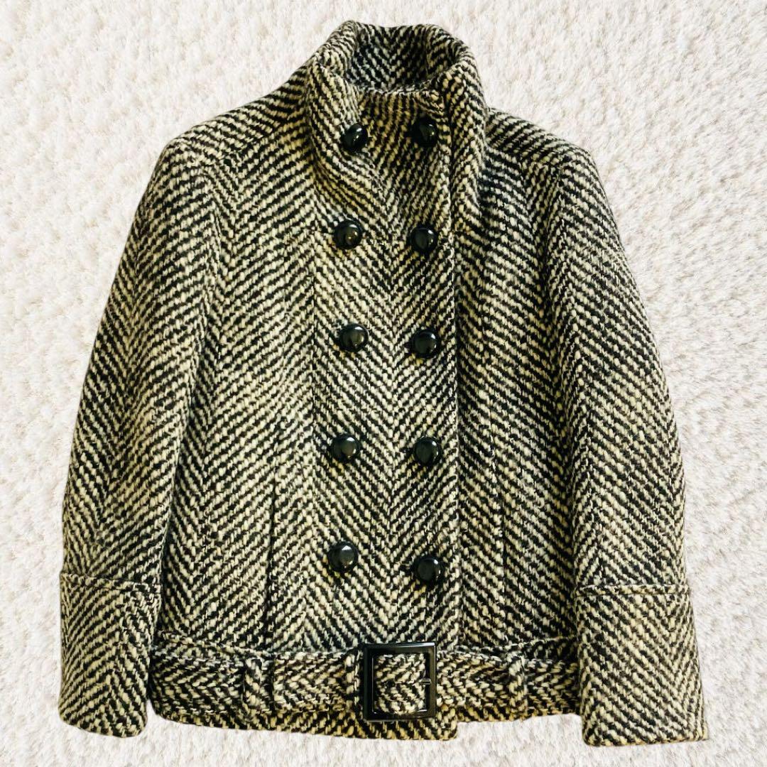 CELINE セリーヌ ツイードコート ベルト付 ツイードスカート セットアップ