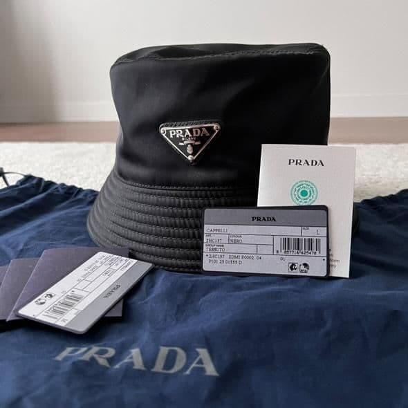 ✨未使用✨PRADA プラダ バケットハット ナイロン 希少L 芸能人着用
