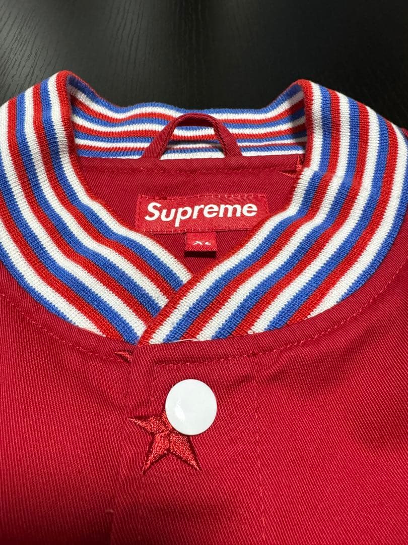 名作 激レア 初期 Supreme STARS Varsity Jacket - メルカリ