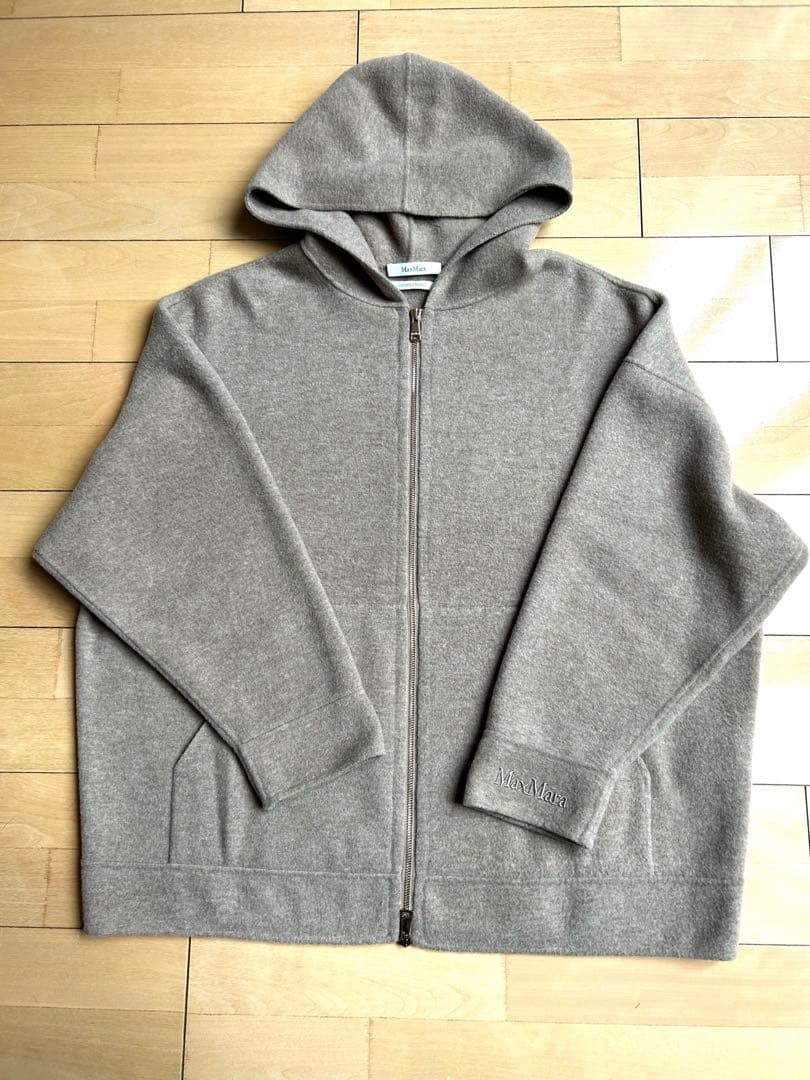 ク*ラ様 マックスマーラフード ウールカシミヤオーバーサイズ