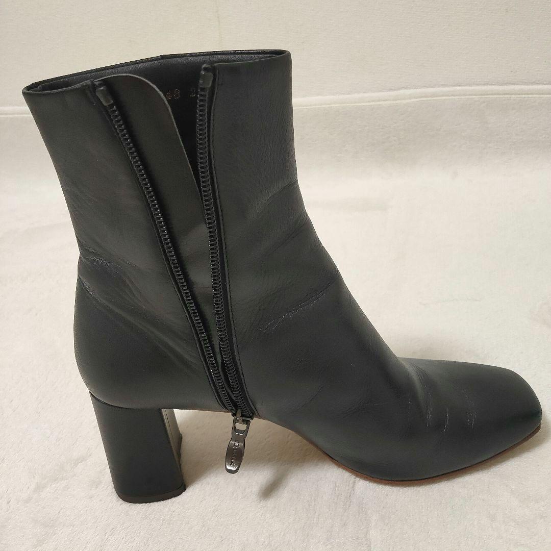 定番 DIANA ダイアナ ショートブーツ 本革 レザー ブラック 23.5cm