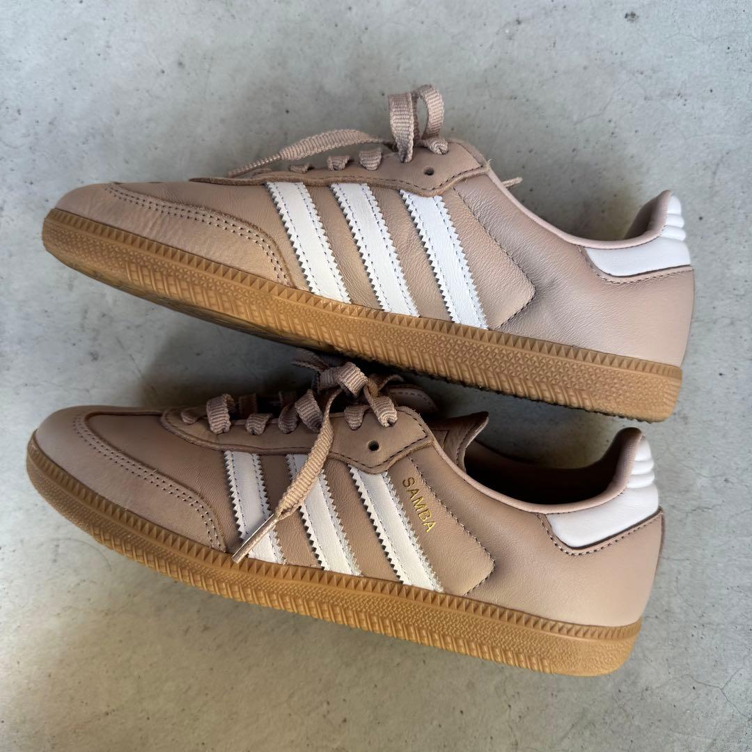 【極美品】adidas サンバ OG ベージュ 23.5cm 試し履きのみ