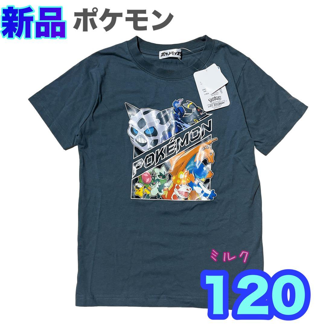120⭐️新品⭐️リザードン⭐️ポケモン 半袖/Tシャツ 男の子 グレー