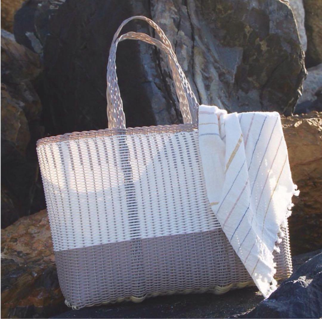 PALOROSAパロローサ 【美品/希少】バイカラー TOTE かごバッグ - メルカリ