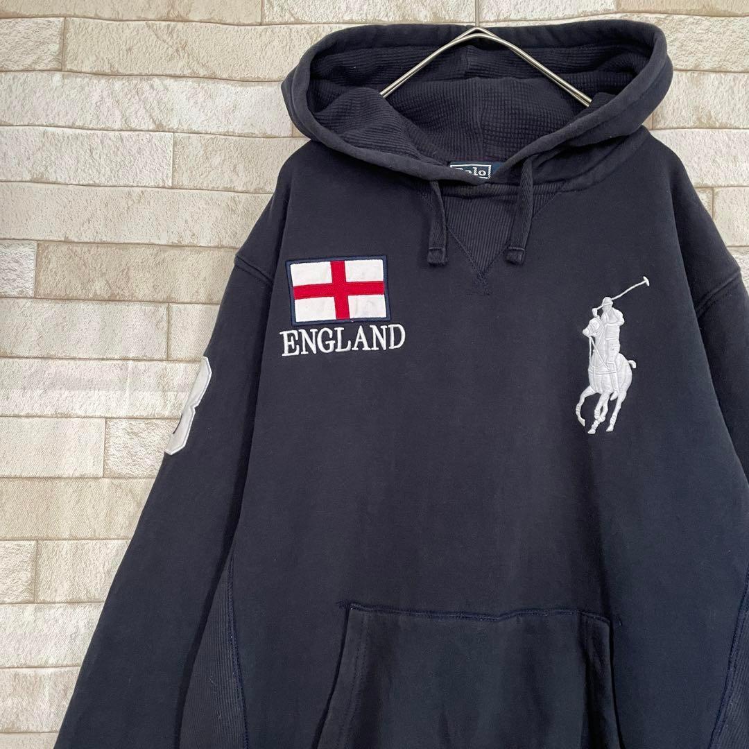 ラルフローレン パーカー プルオーバー ビッグポニー刺繍 イングランド