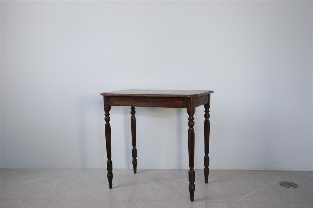 フランスアンティーク木製サイドテーブル/オケージョナル机/飾り棚(91