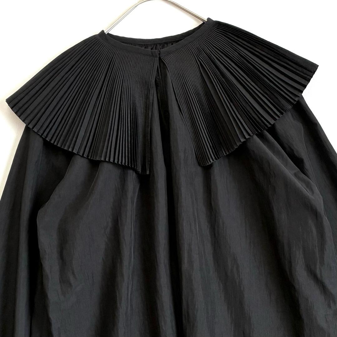 美品 マチャット MACHATT プリーツ オーバーカラー ブラウス - メルカリ