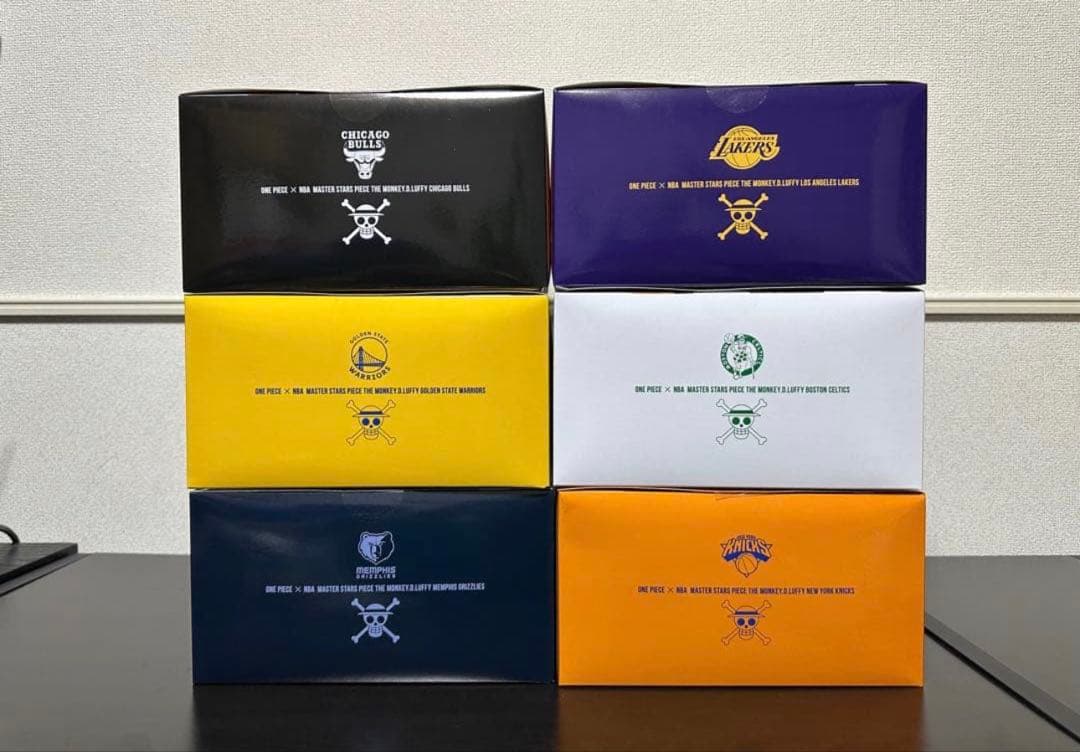 NBA ルフィ ワンピースベースショップ 6体セット ONE PIECE