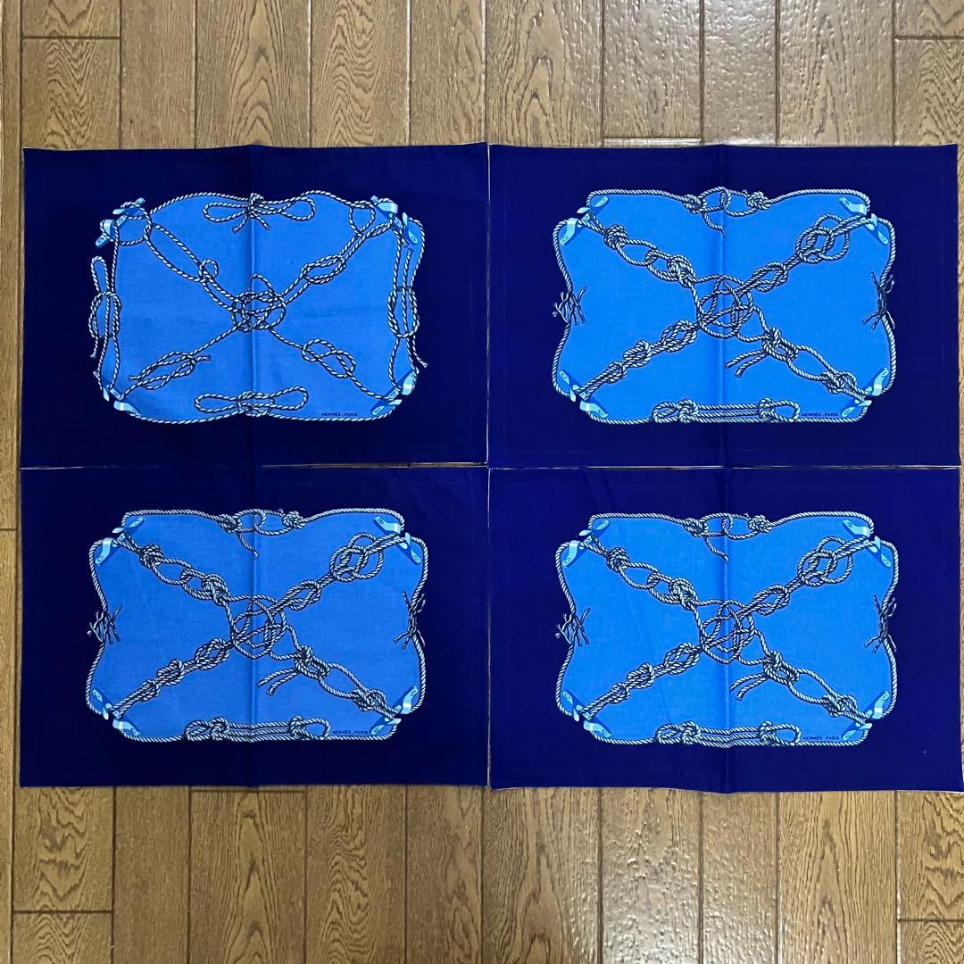 エルメス　ランチョンマット＆ナプキンセット8枚　ソルド品　4人用❣️ エルメス ランチョンマット＆ナプキンセット8枚 ソルド品 4人用❣️