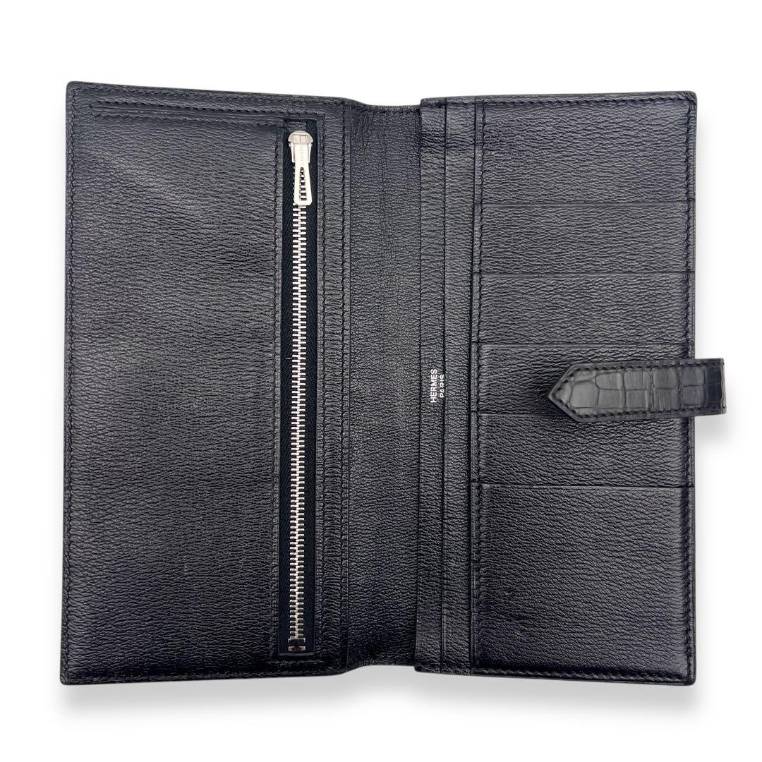 極美品】エルメス べアンスフレ クロコダイル 黒 ブラック 高年式 654