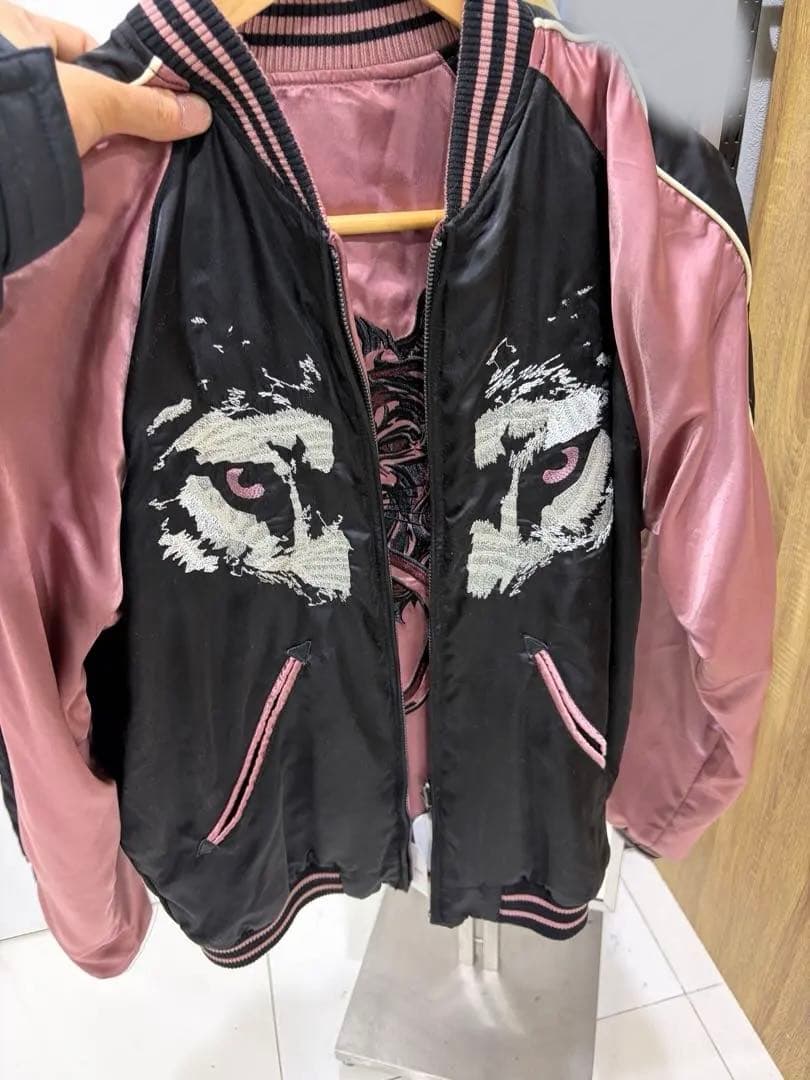 スカジャン ピンク DIESEL DIESEL - 値下げ！！ディーゼル のかわいい、リバーシブルピンク