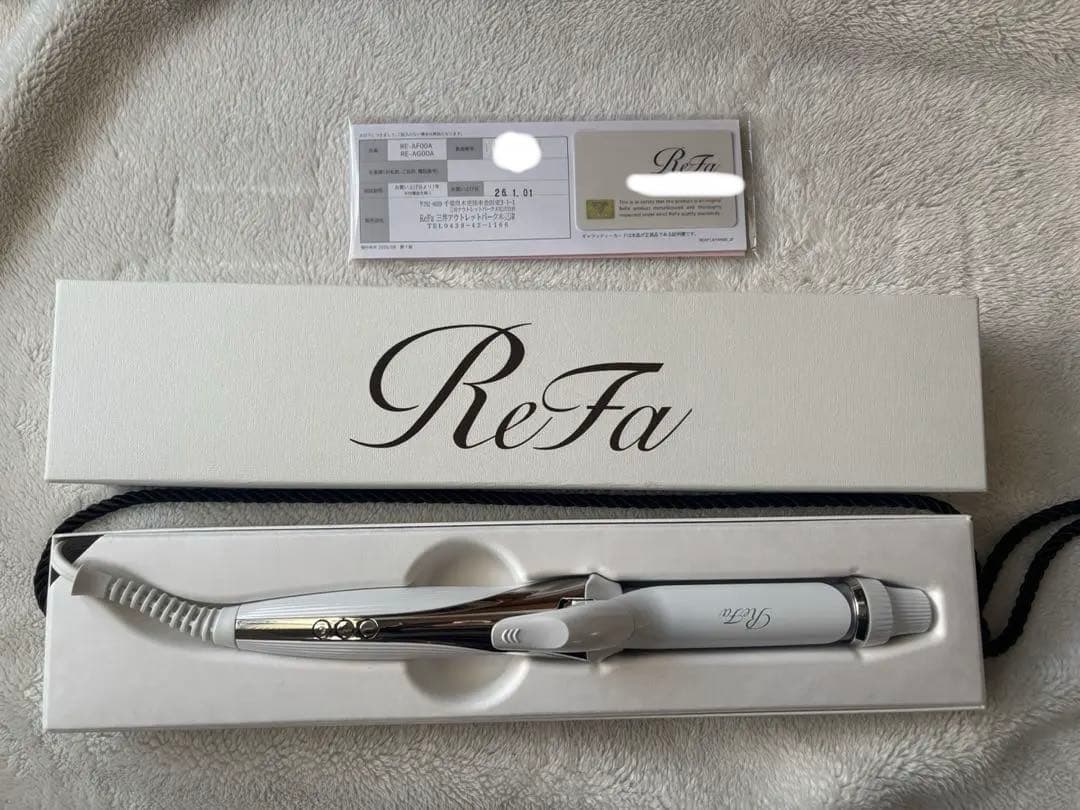 値下げ　ReFa カールヘアアイロン RE-AG00A 保証書付き　26mm 美品】ReFa カールヘアアイロン26mm RE-AG00A - メルカリ