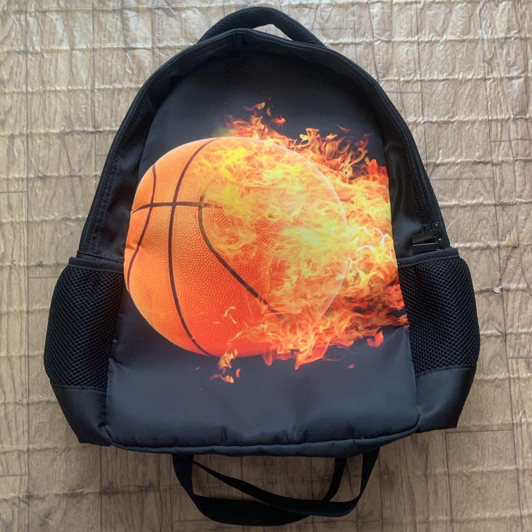 バスケットボール炎デザインリュック - メルカリ