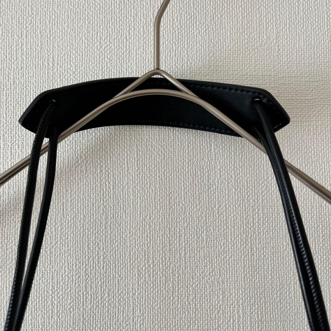 ◉美品◉ 若槻千夏 WCJ ソフトエコレザーバッグ 巾着 ブラック - メルカリ