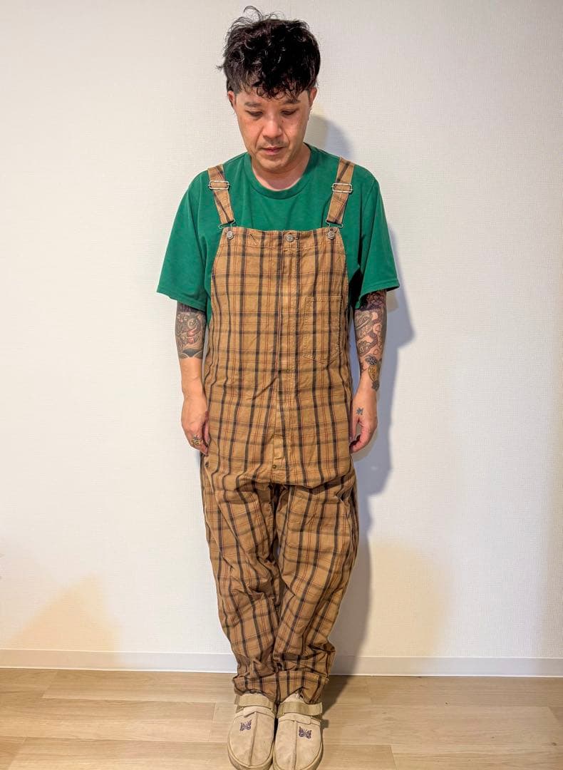 パ*ナ様 ANACHRONORMチェック柄オーバーオール！！ オーバーオール メンズ チェック ボトムス : ギフト専門Alizee - 通販