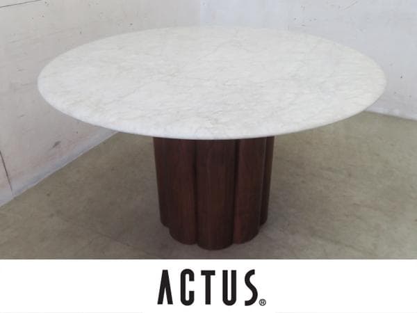 展示品■アクタス■コーラ■31.1万■ダイニングテーブル■大理石×ウォールナット 異素材を組み合わせた新しいダイニングテーブル「KORA