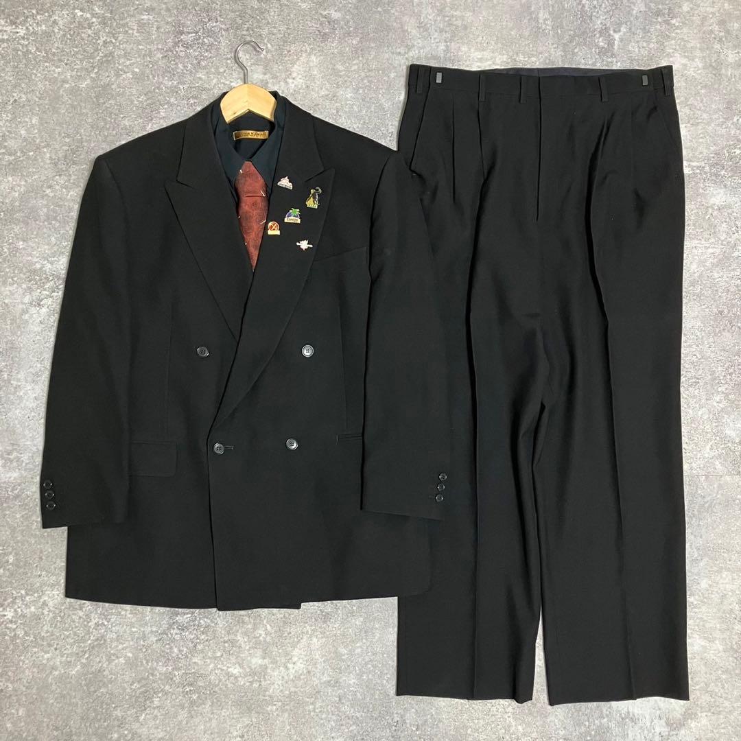 vintage セットアップ 成人式 古着 ウール スーツ ④