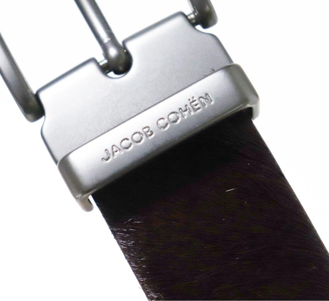 《ヤコブコーエン》新品 イタリア製 カーフヘアーベルト 100cmまで対応