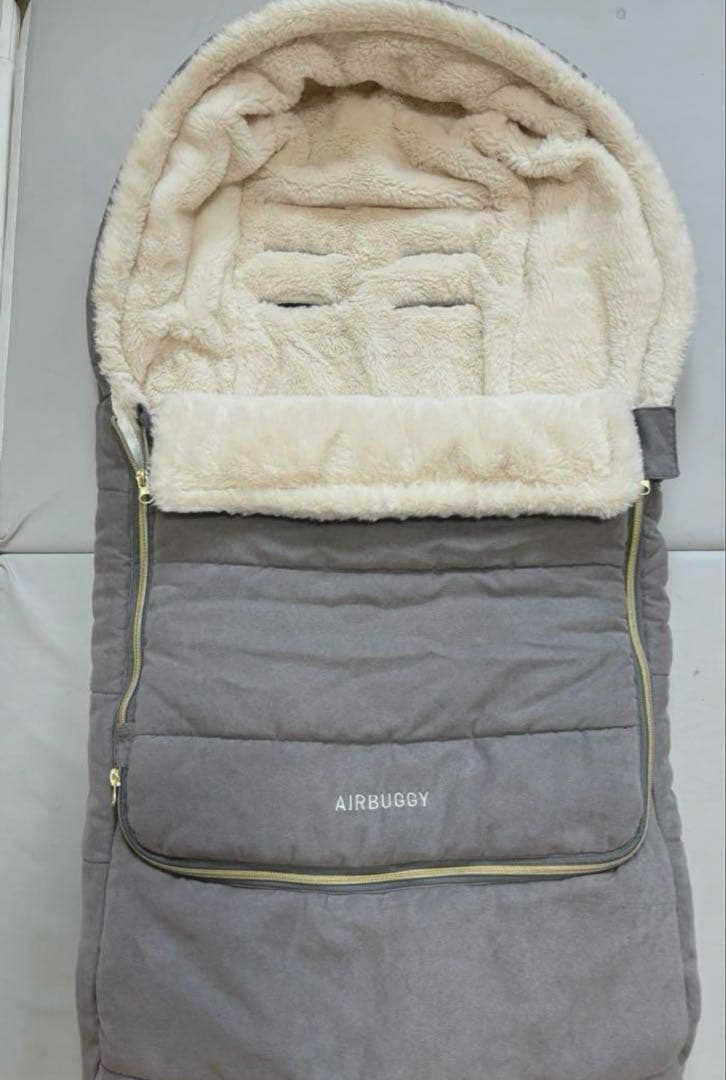 <最終セール> エアバギー フットマフ スエードグレイ 在庫2個 ¥16,500 エアバギー フットマフトップライン サーモライト スエード AIRBUGGY