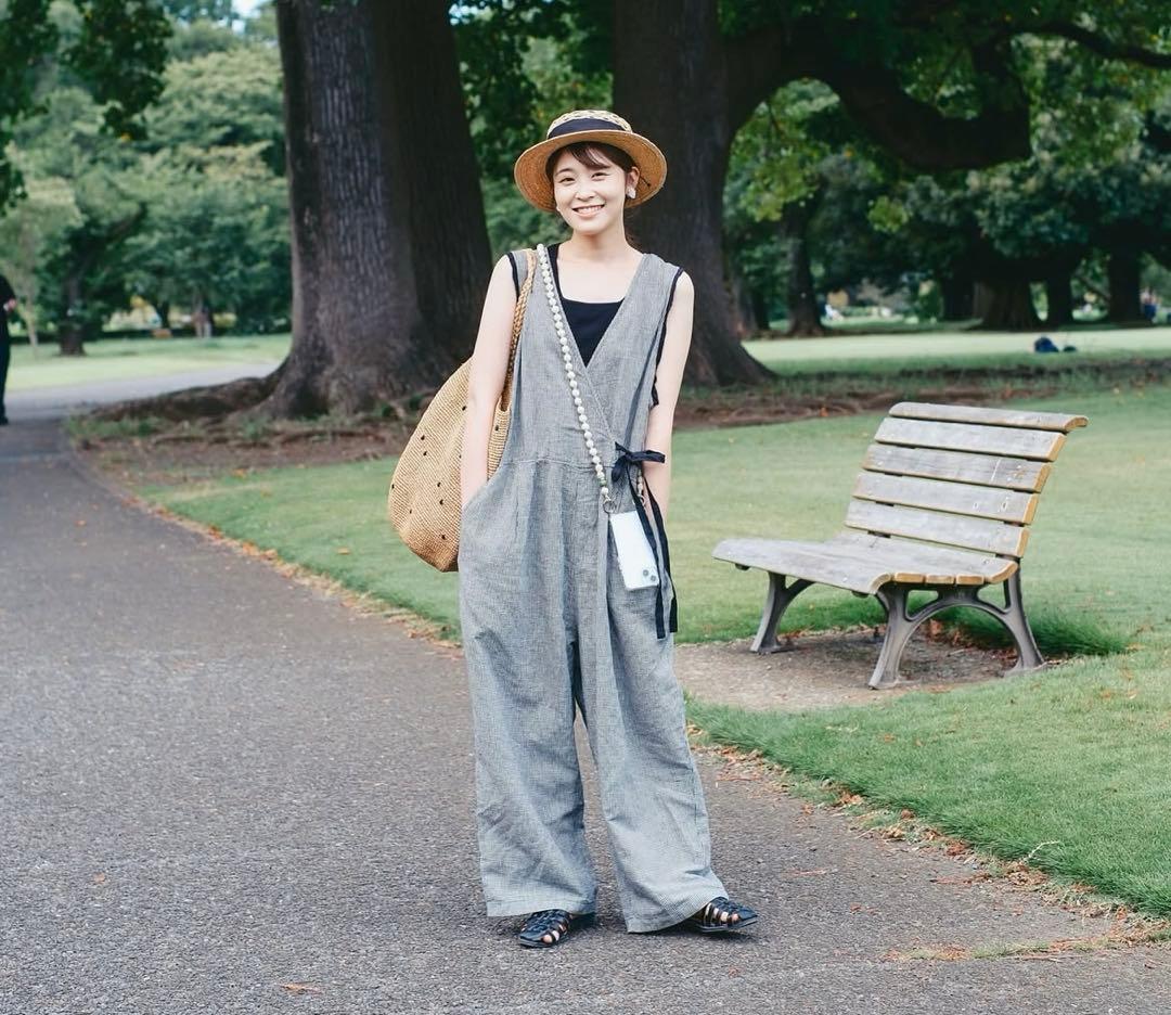 m*m様 最終値下げ　nest robe リネン襟付きサロペット　ゆべし着用 m*m様 最終値下げ nest robe リネン襟付きサロペット ゆべし着用