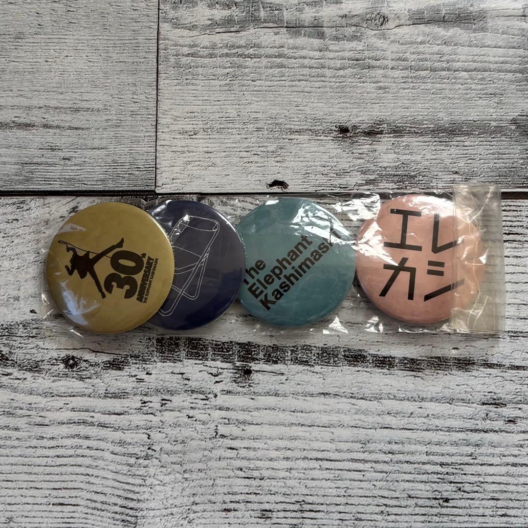 エレファントカシマシ 缶バッジ 4個セット 30周年記念 コンサート