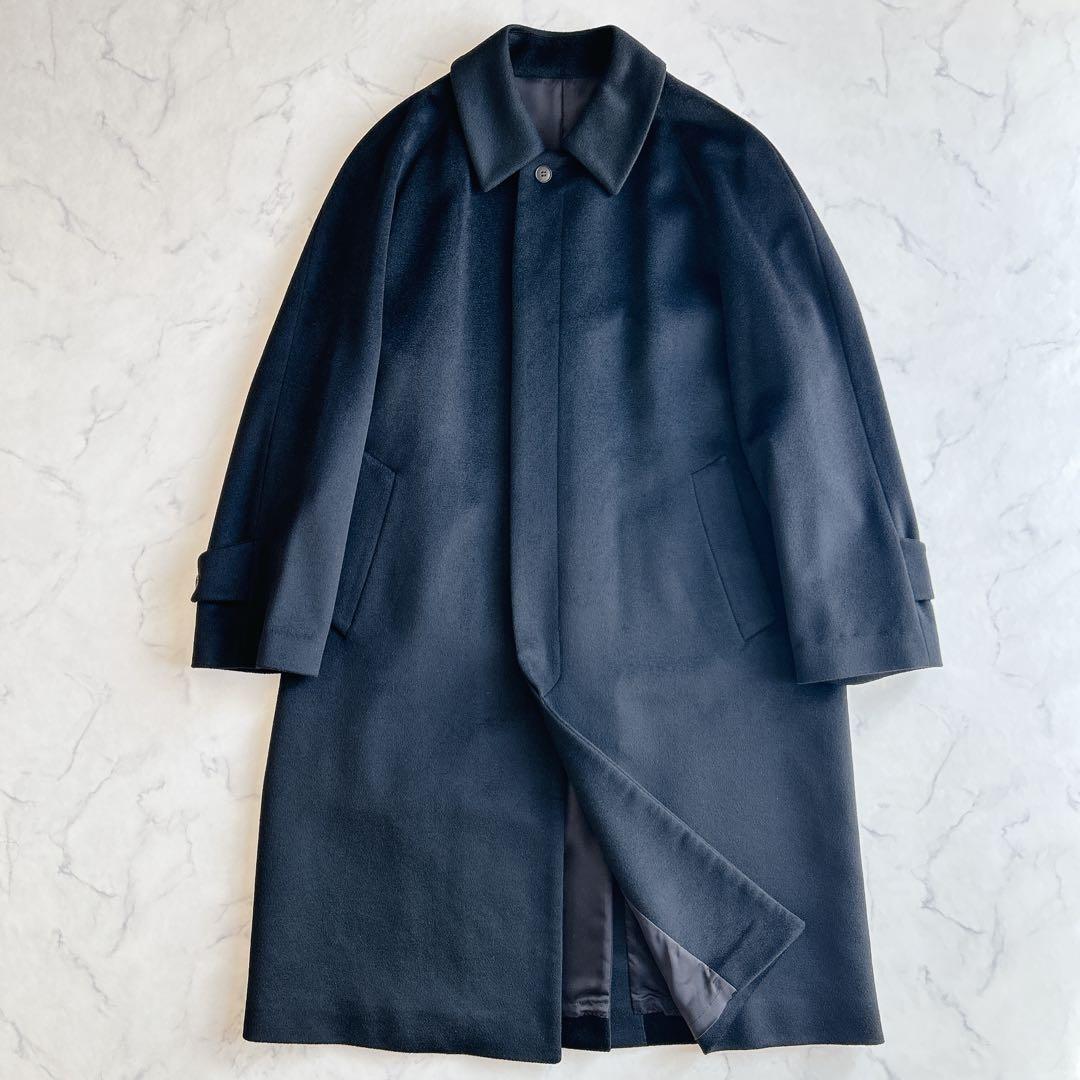 COLOMBO ピュアカシミヤ 100% ステンカラーコート ブラック GOLD LABEL/WEB&一部店舗限定【COLOMBO】ピュアカシミヤ ステンカラー