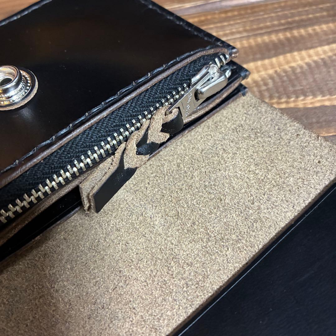 ショートトラッカーウォレット ホーウィン社 クロムエクセル アポロ