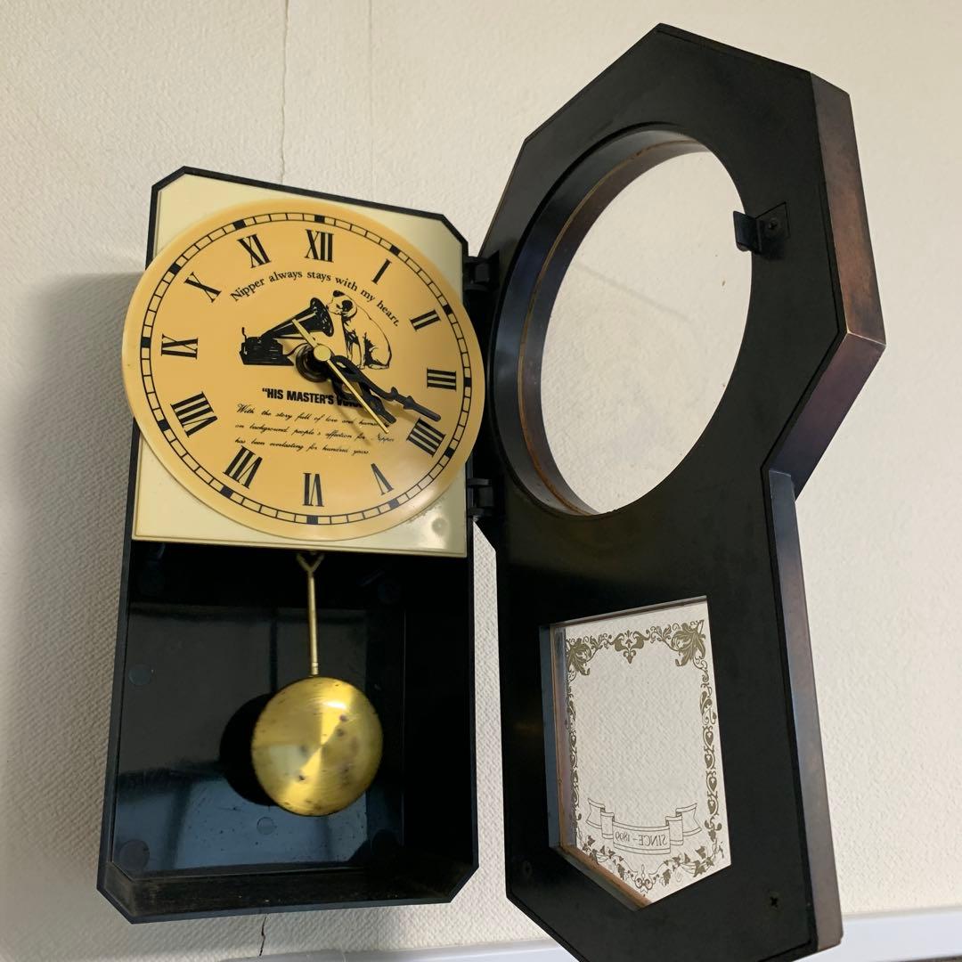 Victerビクター ニッパー 振り子時計 陶器製 置物 アンティーク 非売品