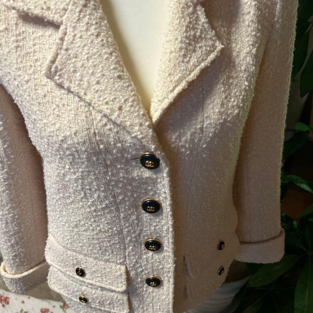 UU様専用ページ CHANELツィードテーラードジャケットロゴボタン