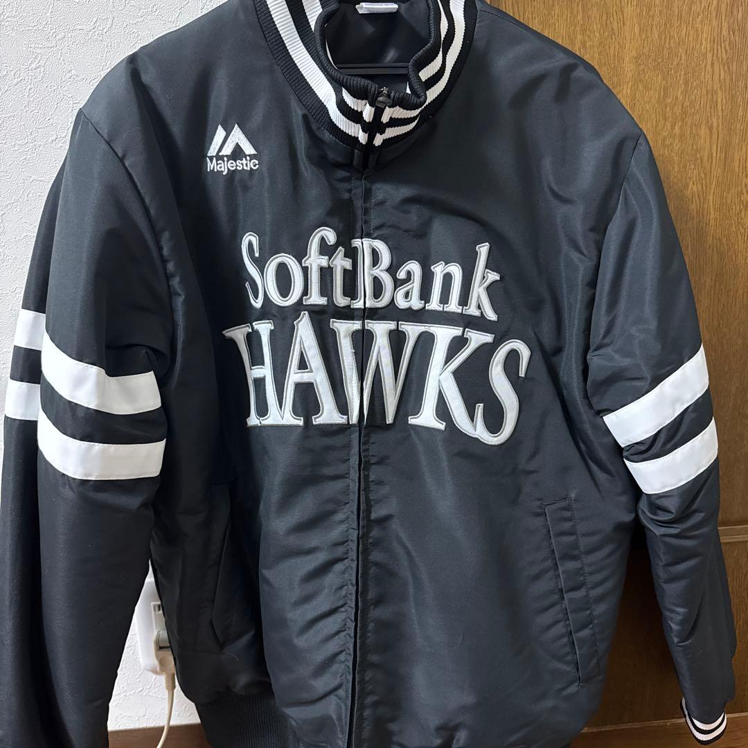 ジャケット （ソフトバンクホークス） ソフトバンクホークス ナイロンジャケット マジェスティック Sサイズ