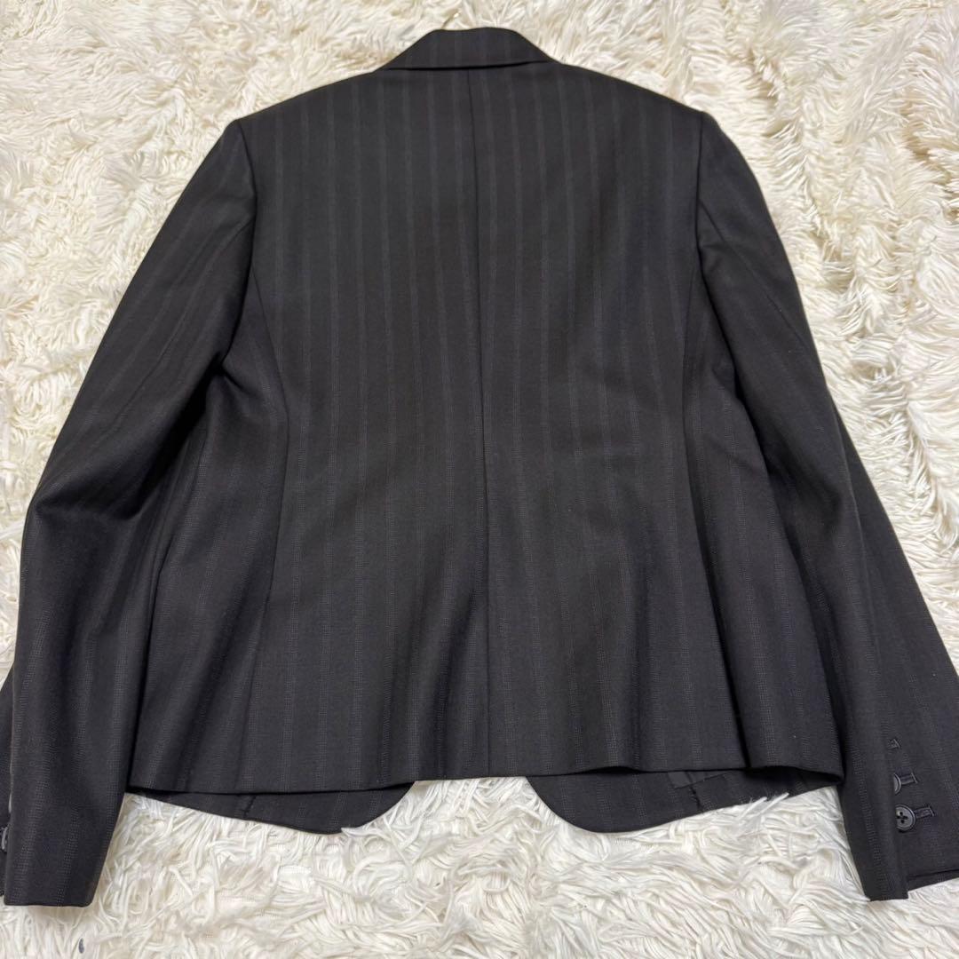 マーガレットハウエル カシミヤ混 スーツセットアップ ストライプ 1B