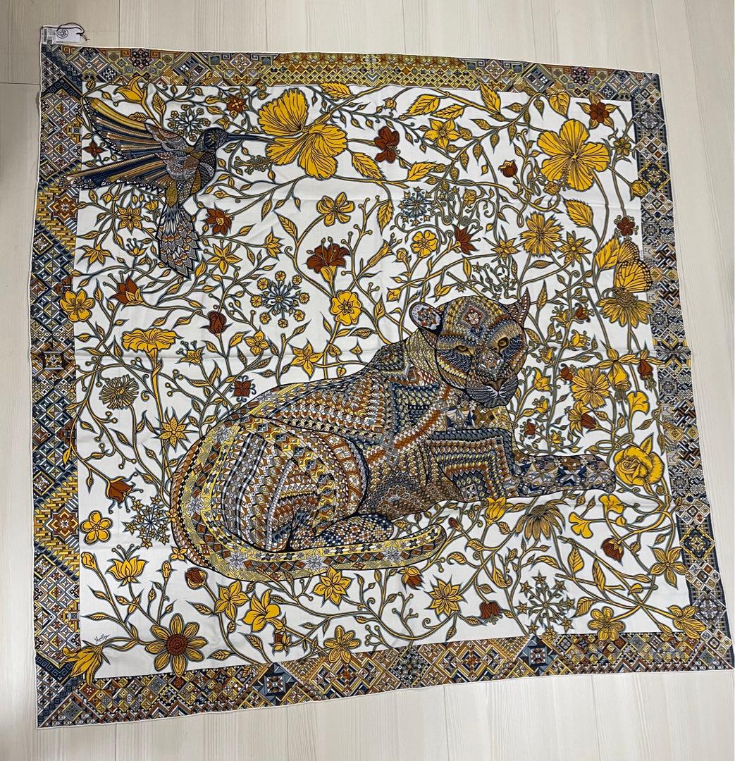 新品未使用　エルメス　カレジェアン《ジャガーとハチドリ》