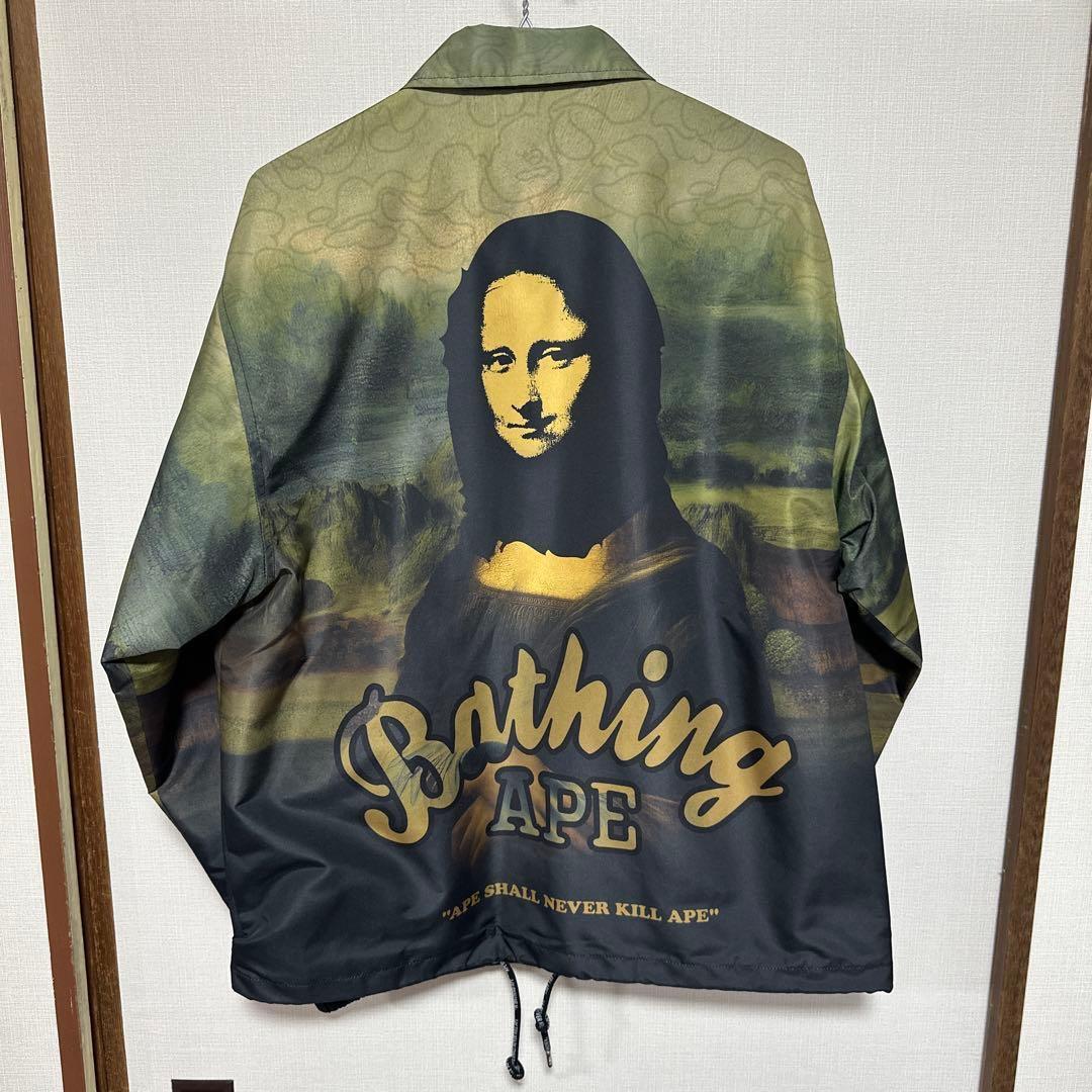 ぽ*と様 激安 新品 定価39,600円 APE エイプ モナリザ コーチジャケ
