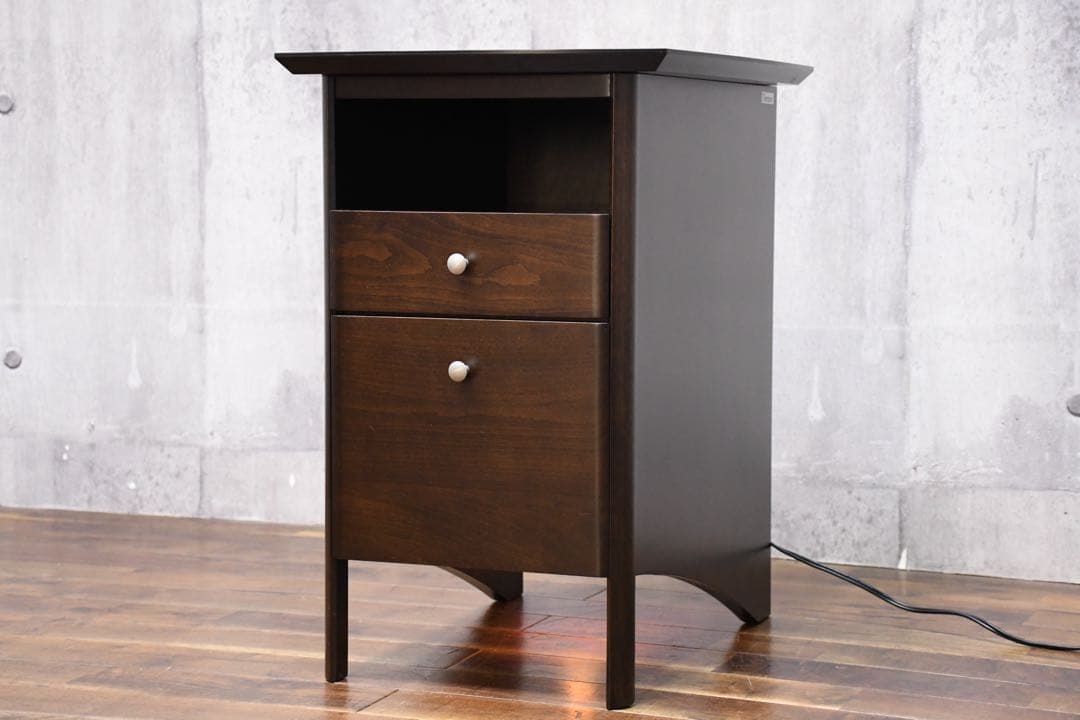 EFK1 カリモク ディレトーレ ナイトテーブル 照明付き 2段ドロワー ナイトテーブル | 家具を探す | カリモク家具 karimoku