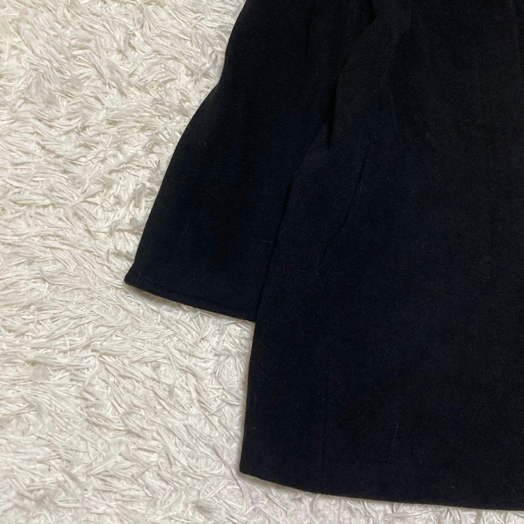 美品✨MAXMARA ヌートリアファー コート 銀タグ XL 黒 ミドル ウール