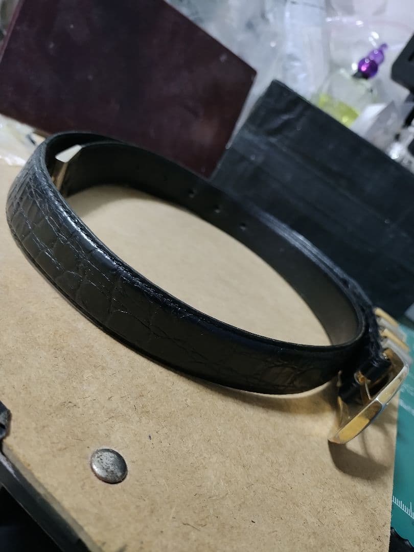 良好品 VERSACE ベルサーチ 4連本革レザーベルト イタリア製 高級感