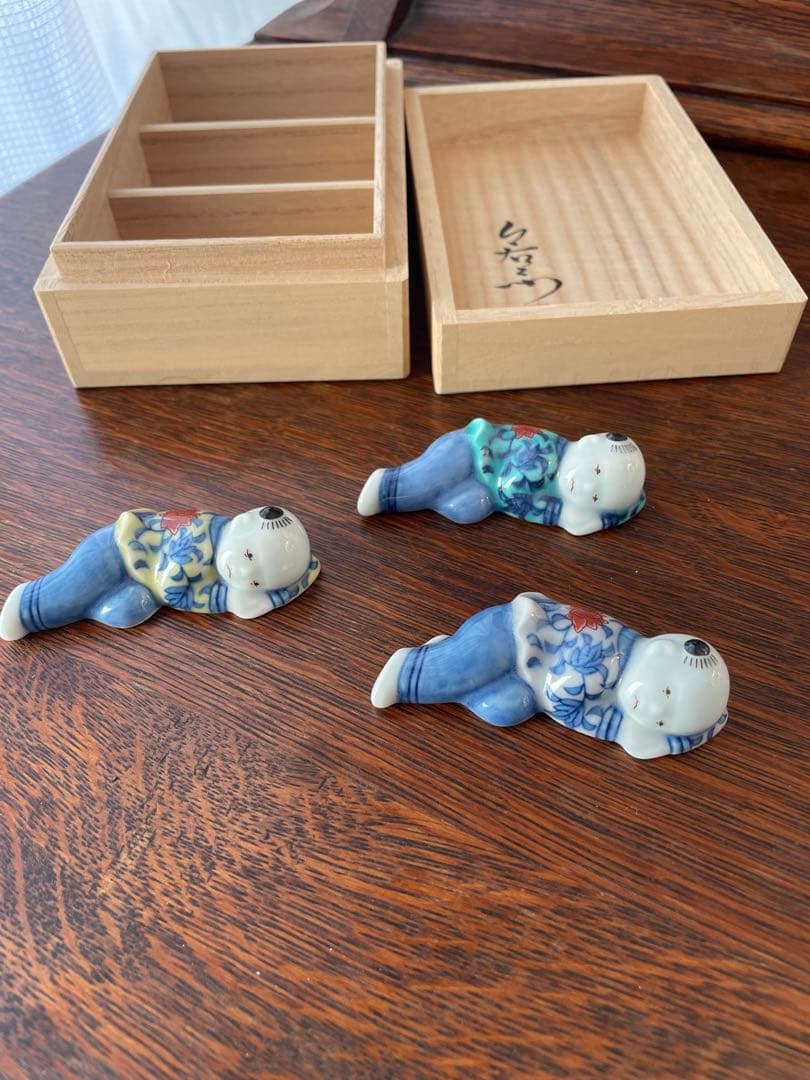 ☆新品未使用☆色鍋島 今右衛門 唐子 箸置き - メルカリ