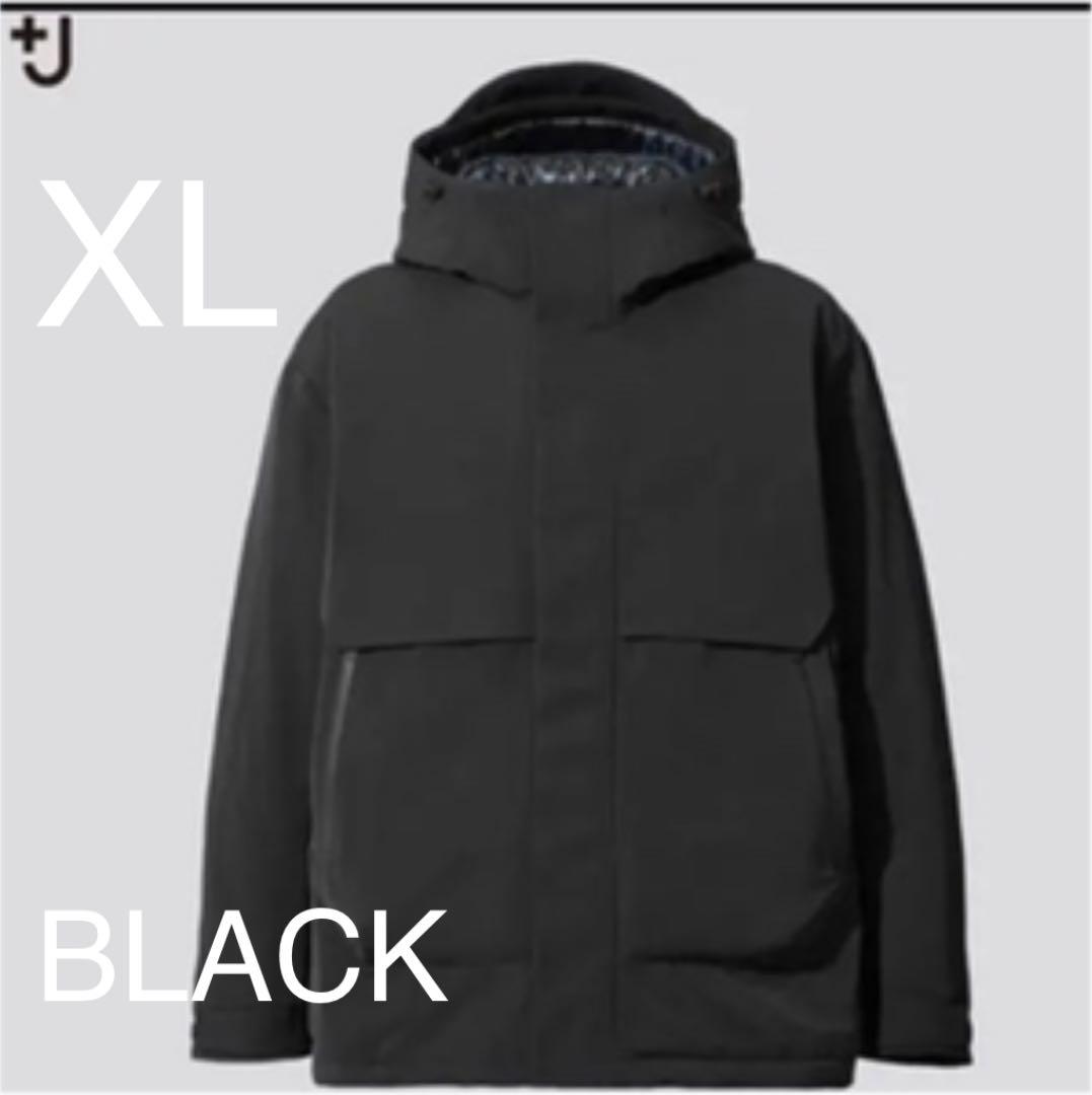 ユニクロ +J ハイブリッドダウンオーバーサイズパーカ ブラック - メルカリ