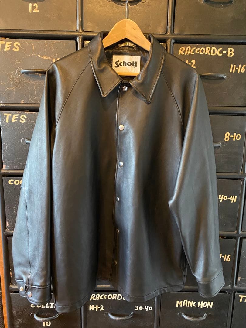 Schott ショット beauty&youth別注 レザーコーチジャケット L - メルカリ