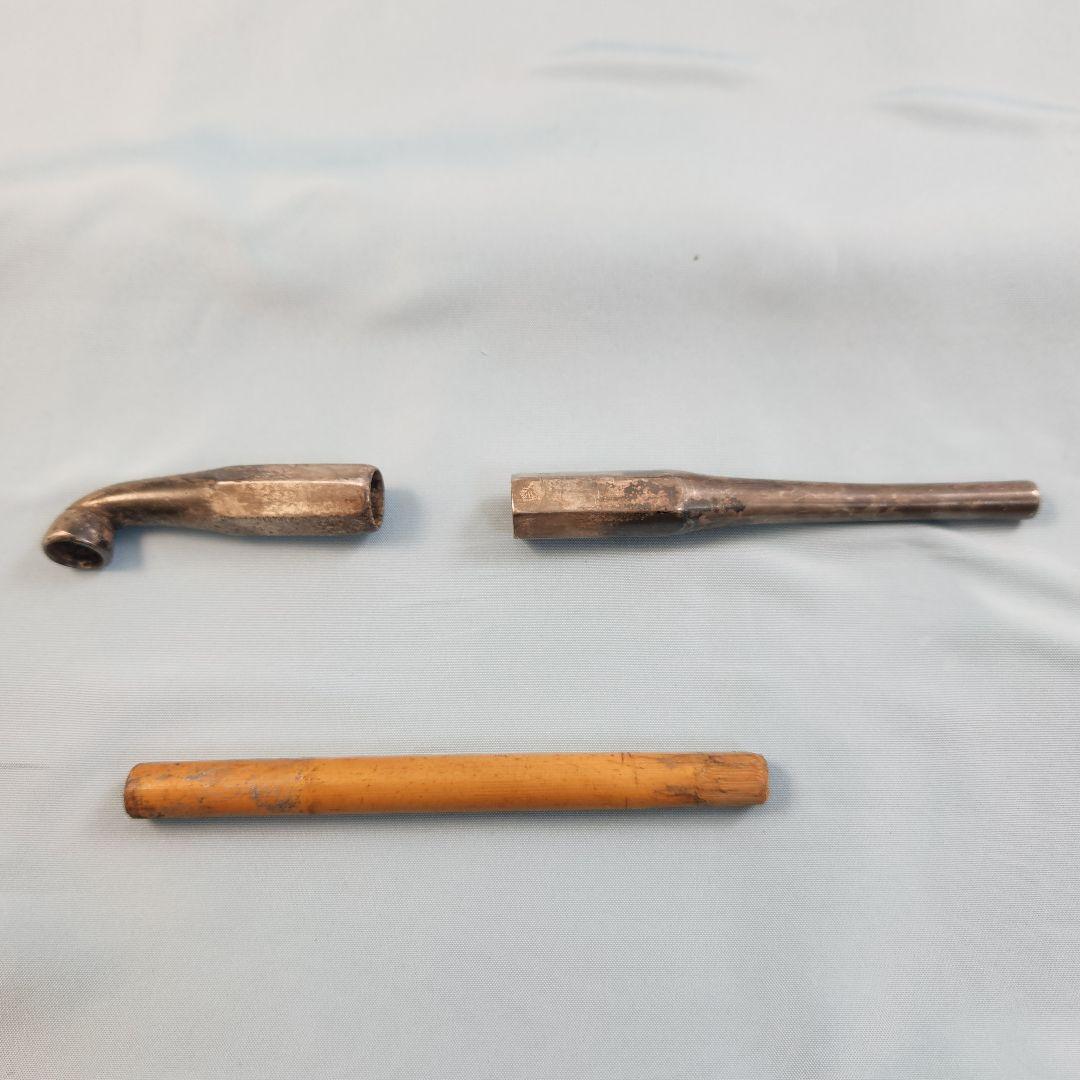 【純銀】煙管 煙草入れ 煙管入れ 刻印 【33.59g】