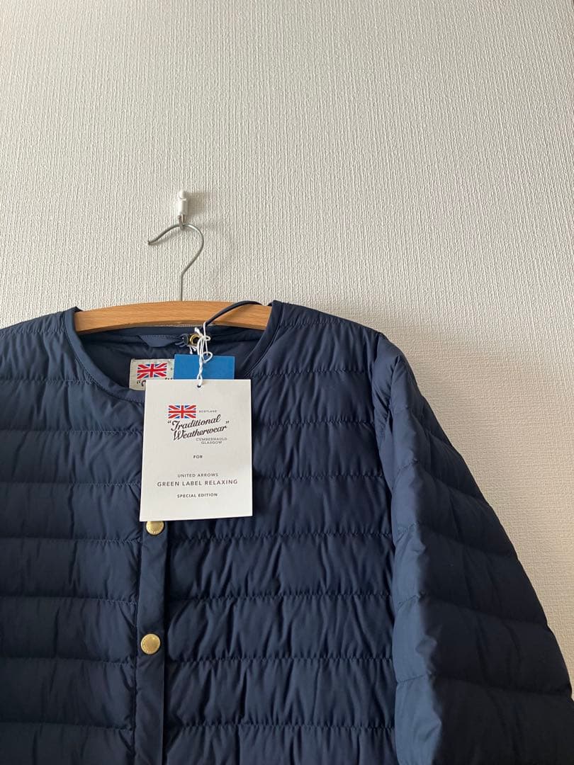 新品 グリーンレーベル 別注 アークリー キルティング ロングダウン