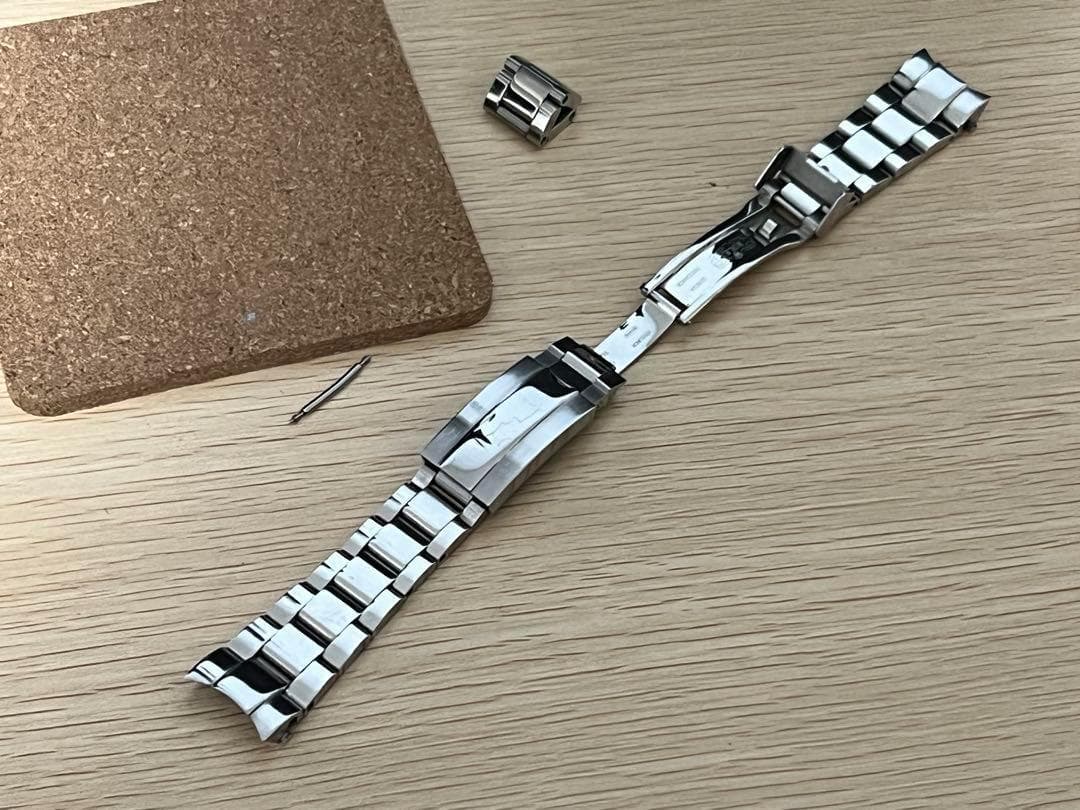 クロノタイム　MiLTAT タイコノート　スーパーオイスター　ブレスレット 楽天市場】20mm メタル時計バンド ステンレススチール オイスター#1