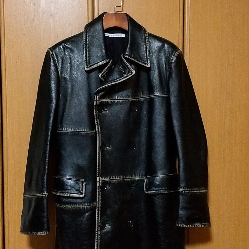 JOHN LAWRENCE SULLIVAN レザーコート 46 ブラック 黒 - メルカリ