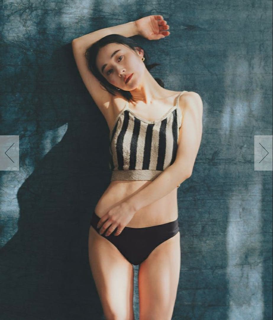 ☆長屋なぎささんコラボ　ストライプ　ニットビキニ☆ 新品未使用　 Sサイズ