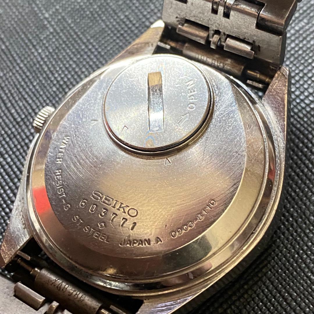 SEIKO TYPEII 1976 全植字 青文字盤 - メルカリ